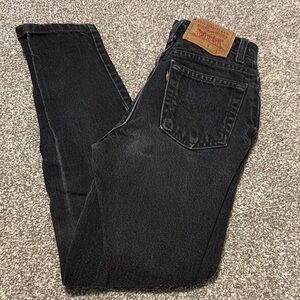 Vintage Ladies Black Levi 512’s